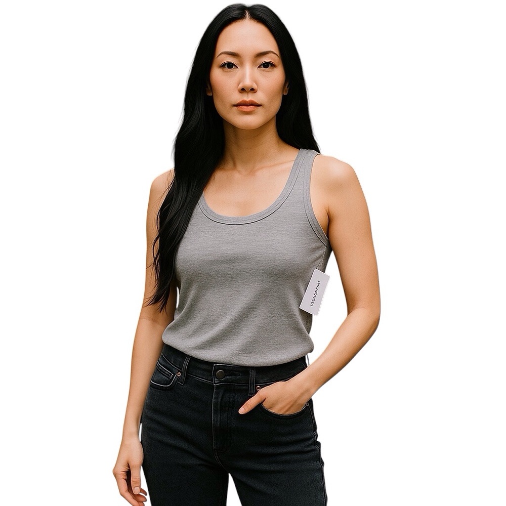 Threads 4 Thought Namaste Tank Top Women Color Heather Steele Size S